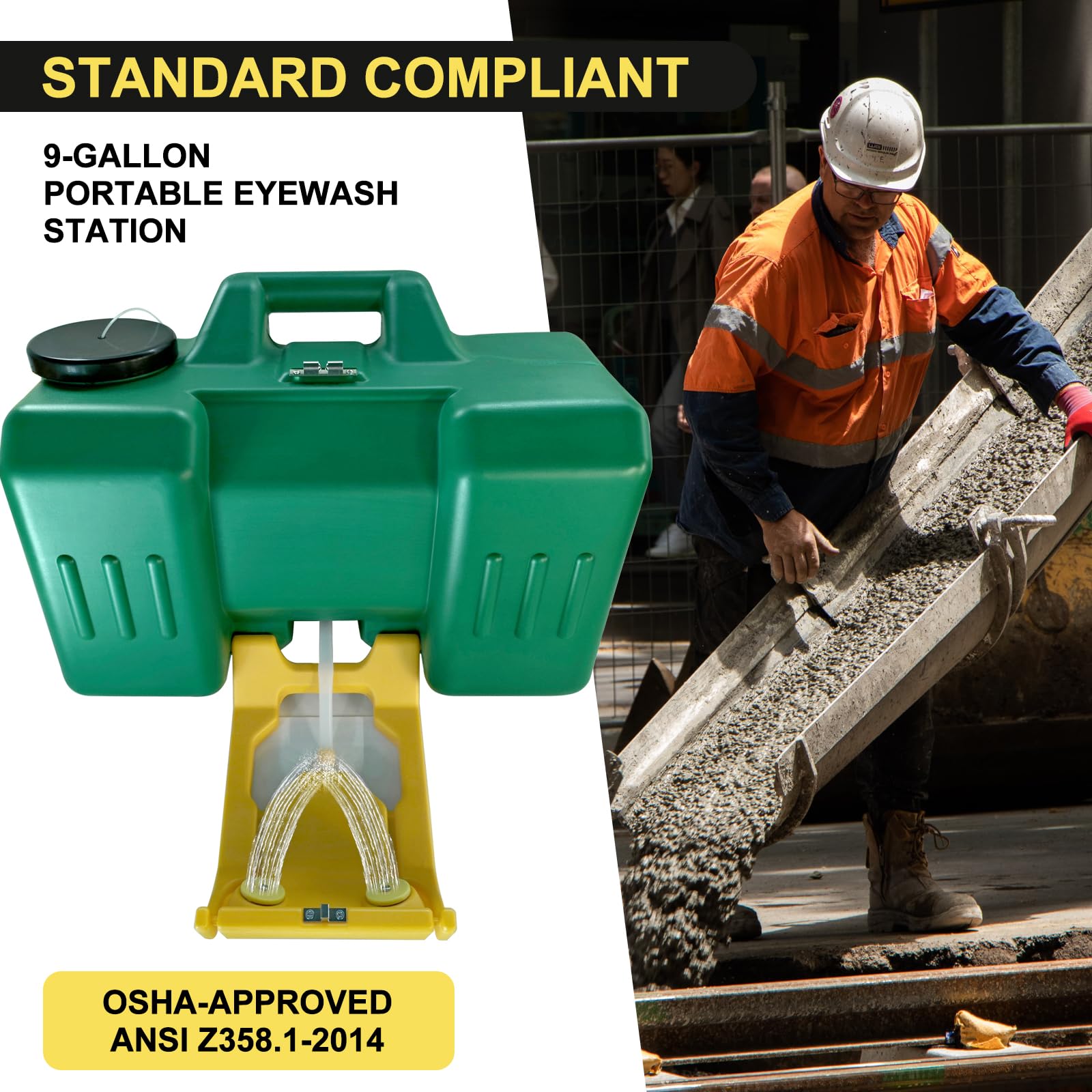 Portable Eye Wash Station - OSHA Approved -2