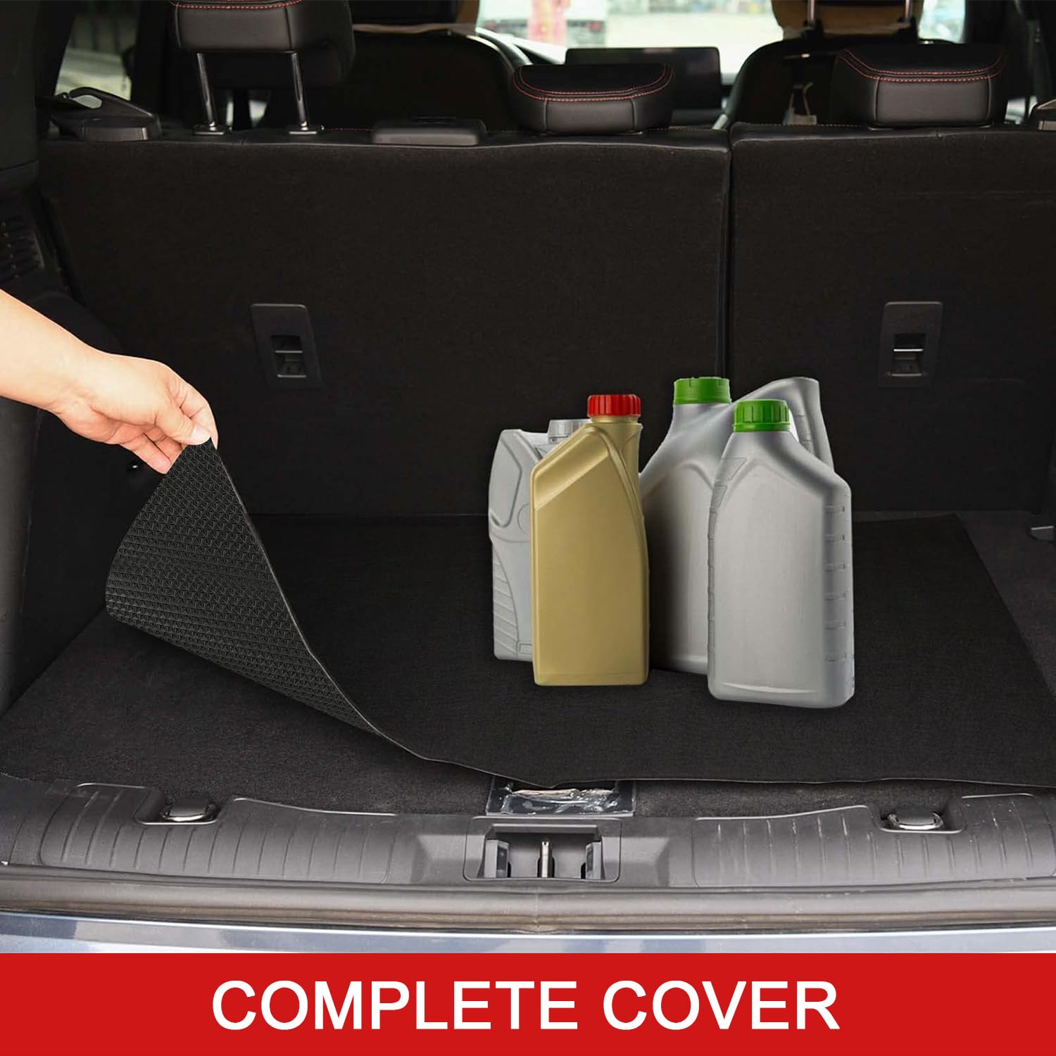 Alfombrilla Absorbente para derrames de Aceite en Garaje, Alfombrilla Protectora para Suelos 120 x 150cm | Almohadilla Absorbente de Alta Resistencia, antiderrames e Impermeable,Negro