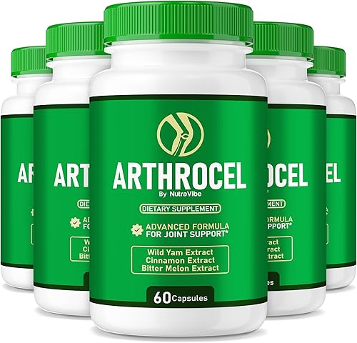 Paquete de 5 cápsulas Arthrocel  Complejo oficial para articulaciones y movilidad, mezcla natural premium para ayudarte a mantenerte activo,