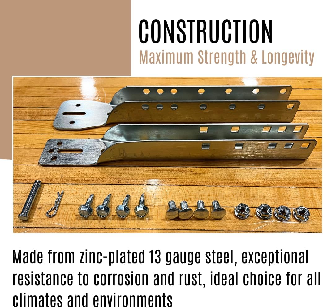 Garage Door Opener Adjustable Reinforcement Bracket, Replacement Parts & Hardware, Repair, Restore, Easy Installation Kit, Fits 18”-24” Panels, Heavy Duty No Bending
