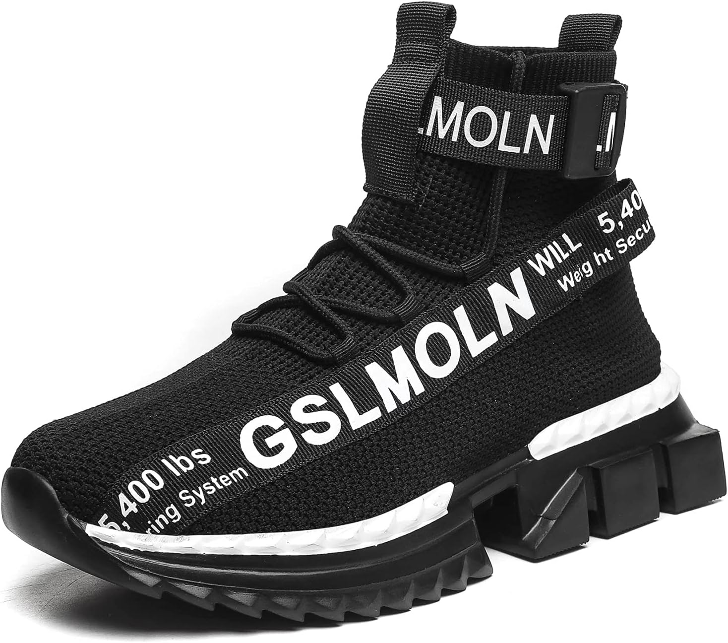 GSLMOLN Outdoor High Top Fashion Sneaker Men's Walking Footwear Casual Shoes