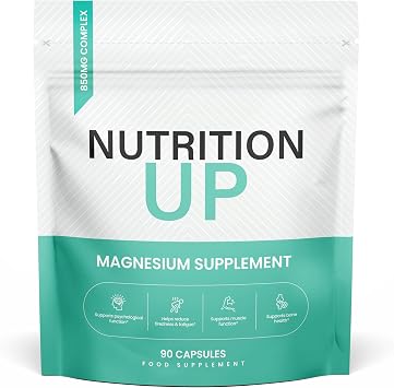 Magnesium Glycinate - 850mg Supplements as Bisglycinate & Citrate, 90 Capsules, 250mg Elemental Magnesium Per Serving, UK Manufactured, 90 Day Supply