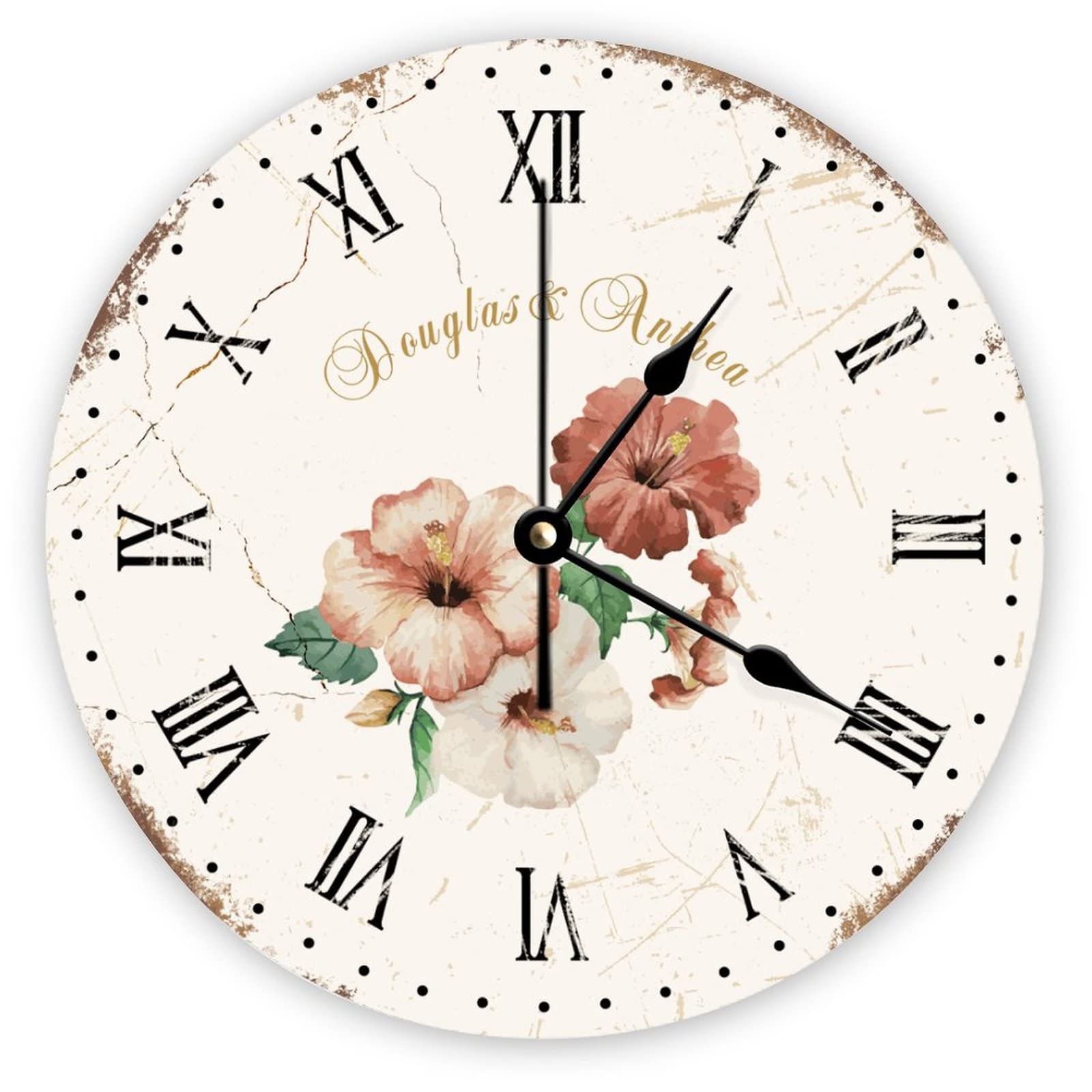 Horloge murale 38 x 38 cm Mighun silencieuse pour stopper le tic-tac dans le bureau