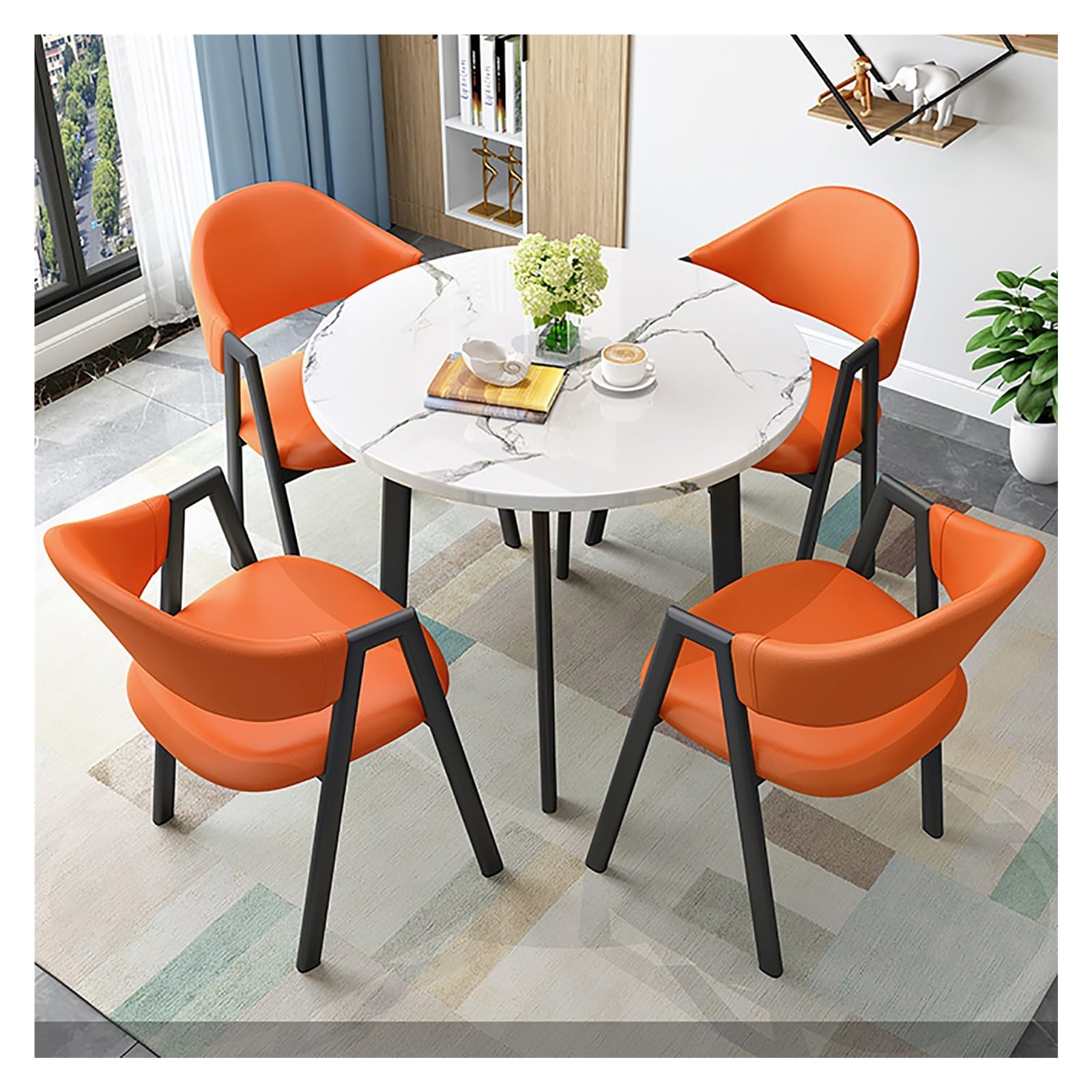 Amazon.co.jp: 丸テーブルと椅子の組み合わせ、ダイニングテーブルと