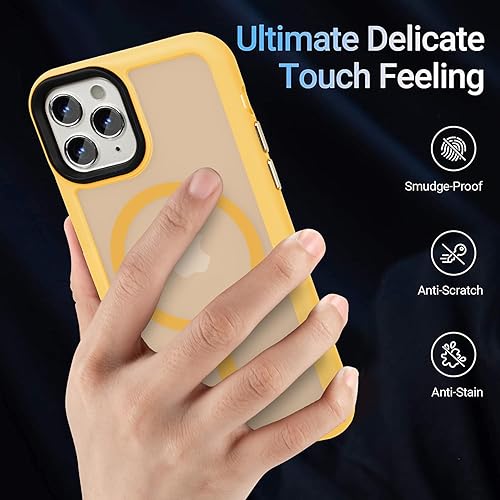 Miniatura 163 de Yriklso Strong Magnetic Case for iPhone 11 [Compatibilty with MagSafe] Protective Shockproof Cover Phone Case for iPhone 11 6.1" Frosted Purple