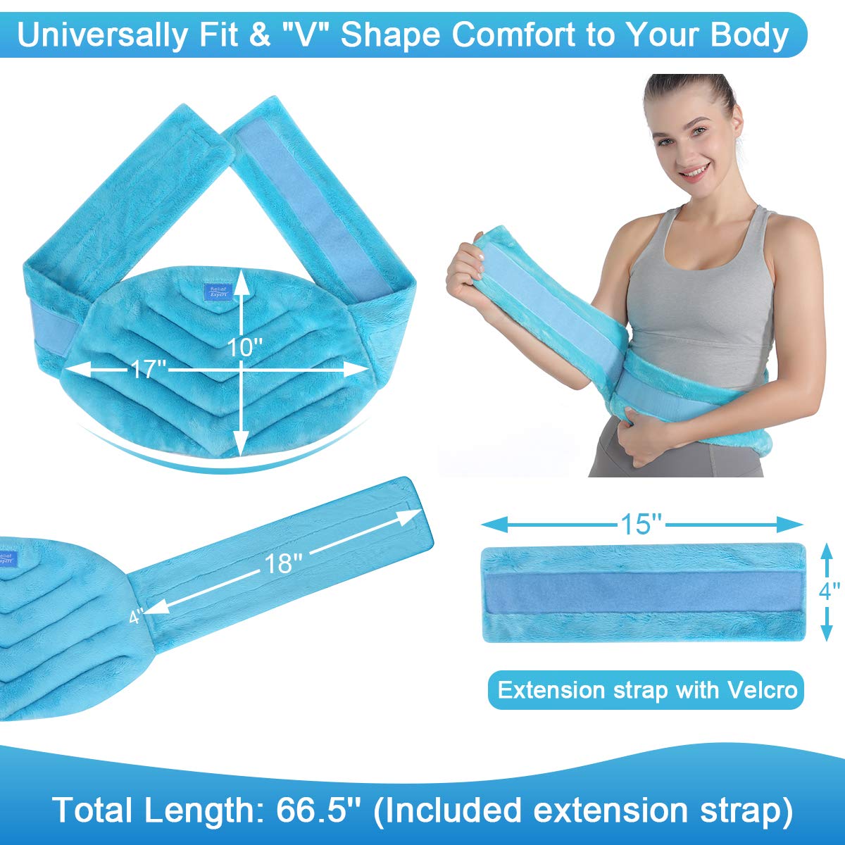 Relief Expert Microwave Heating pad for Lower Back Pain Relief