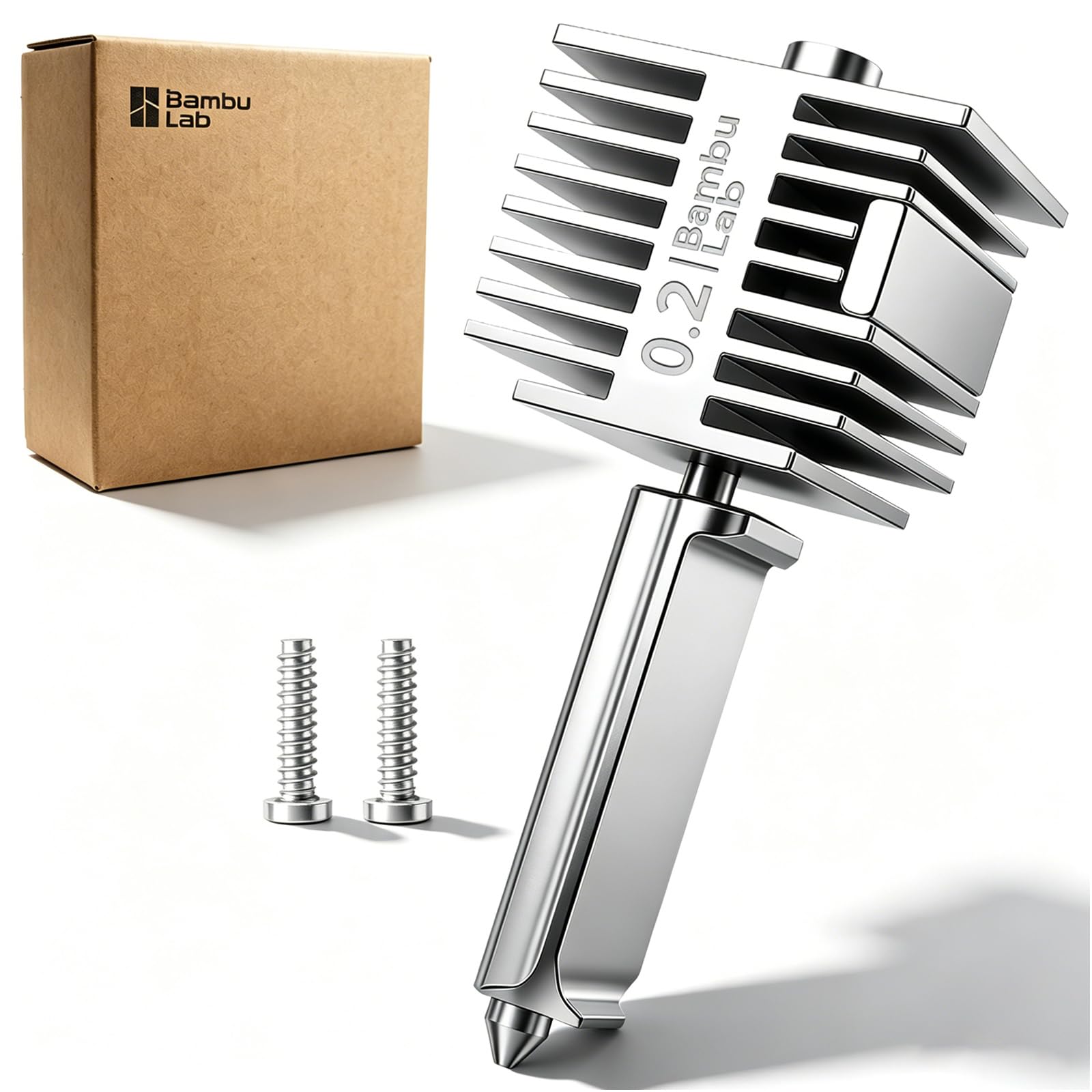 Original 0.2mm Stainless steel hotend for Bambu Lab A1/A1 3d Printer,All Metal Extruder Hot End, Heating Block Heating Block Integrated Structure Hot End for BambuLab A1 and A1 Mini 3D Printers-image-23