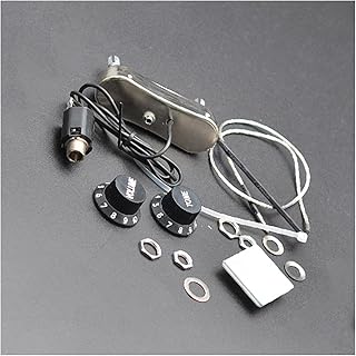 Captadores Portáteis de Guitarra Captador De Cerâmica Piezo Guitarra Acústica Passive EQ Captador De Pré-amplificador Com Botão De Controle De Volume E Tom