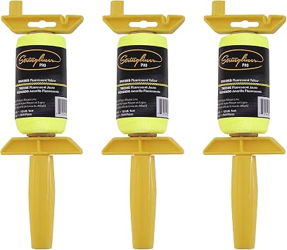 25165 Pro Masons Line Reels 1/4 Lb. 250. Stringliner PRO Braided FL Yellow 250. 3 Pack
