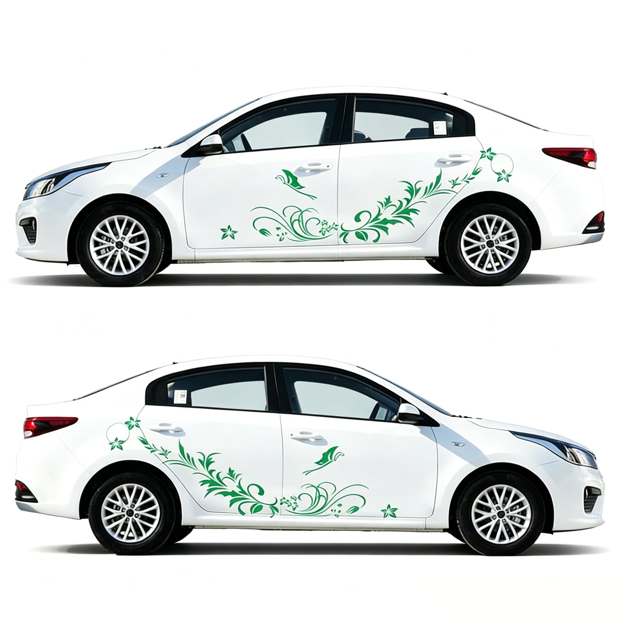 3‑Pack Carved Hollow Flower Butterfly Car Body Decals Anti‑Scratch Stickers