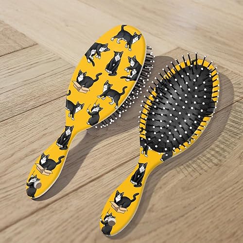 Miniatura 10 de WIRESTER Cepillo de pelo desenredante, cepillo de pelo húmedo y seco para todo tipo de cabello, cepillo de pelo peine para mujeres y niñas - Bulldog