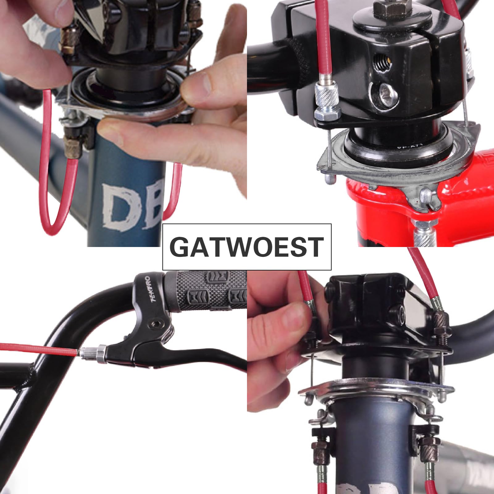 Mongoose Bike Parts BMX Gyro Brake Cable Kit Full Set With