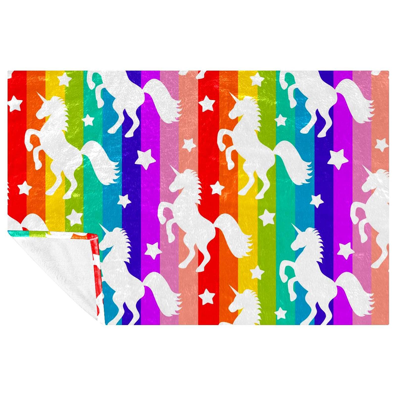 Couverture licorne féerique cadeau idéal enfant pour moments de tendresse