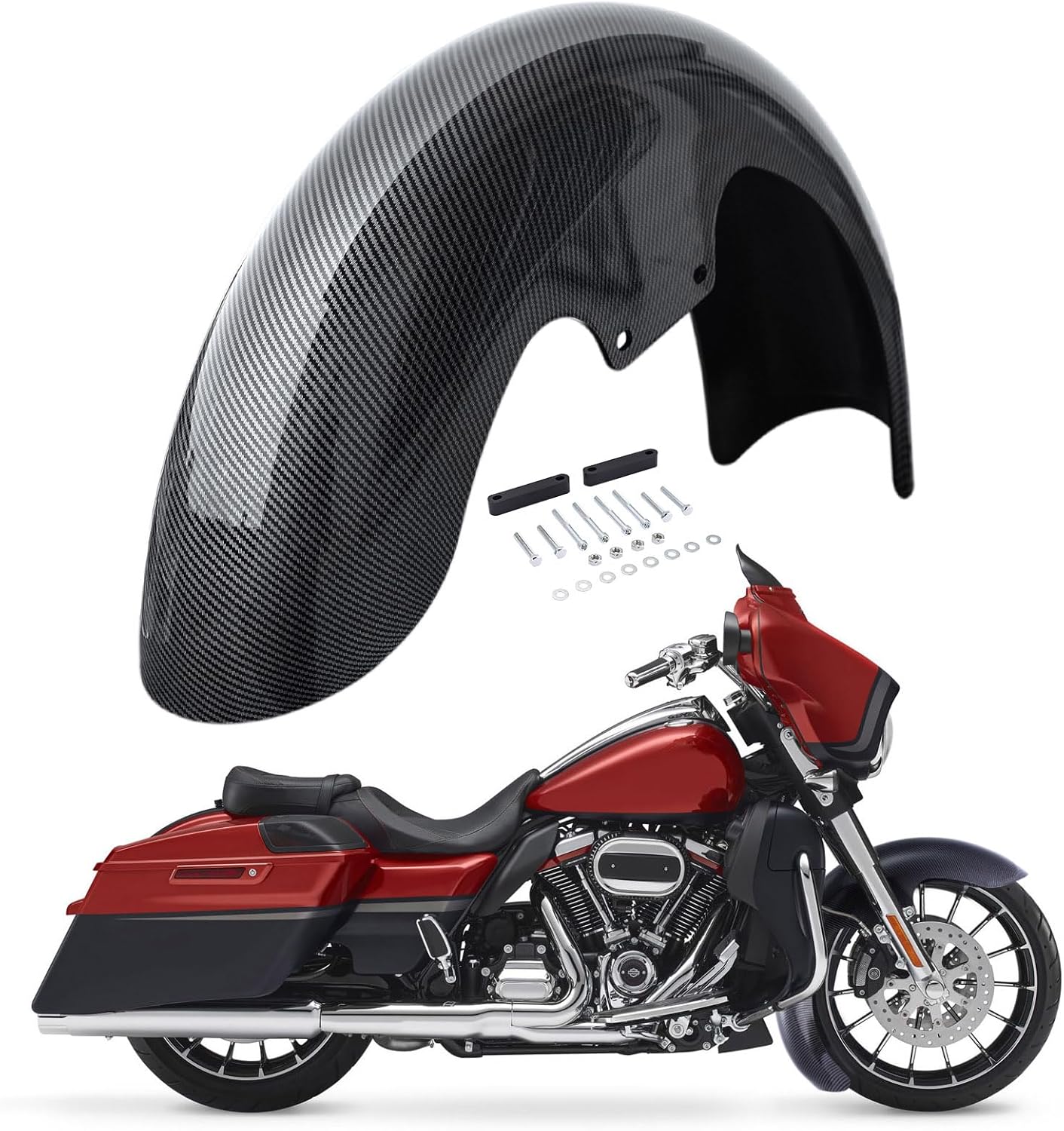 Bravema Motorcycle 17 inches Front Fender, Wheels Wrap