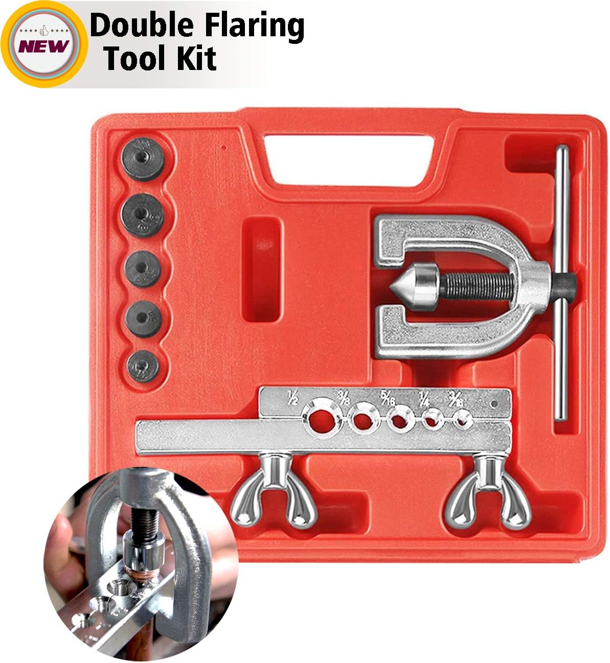 Buy Brake Line Flaring Tool Double Flaring Tool Kit Copper Aluminum Soft Steel Brake Line And Brass Tubing Tools 45 Degree Flares Online In Japan B087csgckt