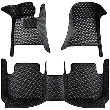 Full Coverage Car Leather Floor Mats for Toyota Yaris Cross/Hybrid 2020-2025, Waterproof Non Slip Floor Liners Front Rear Row Floor Foot Pads Protection Carpets Interior Accessories,A/Black