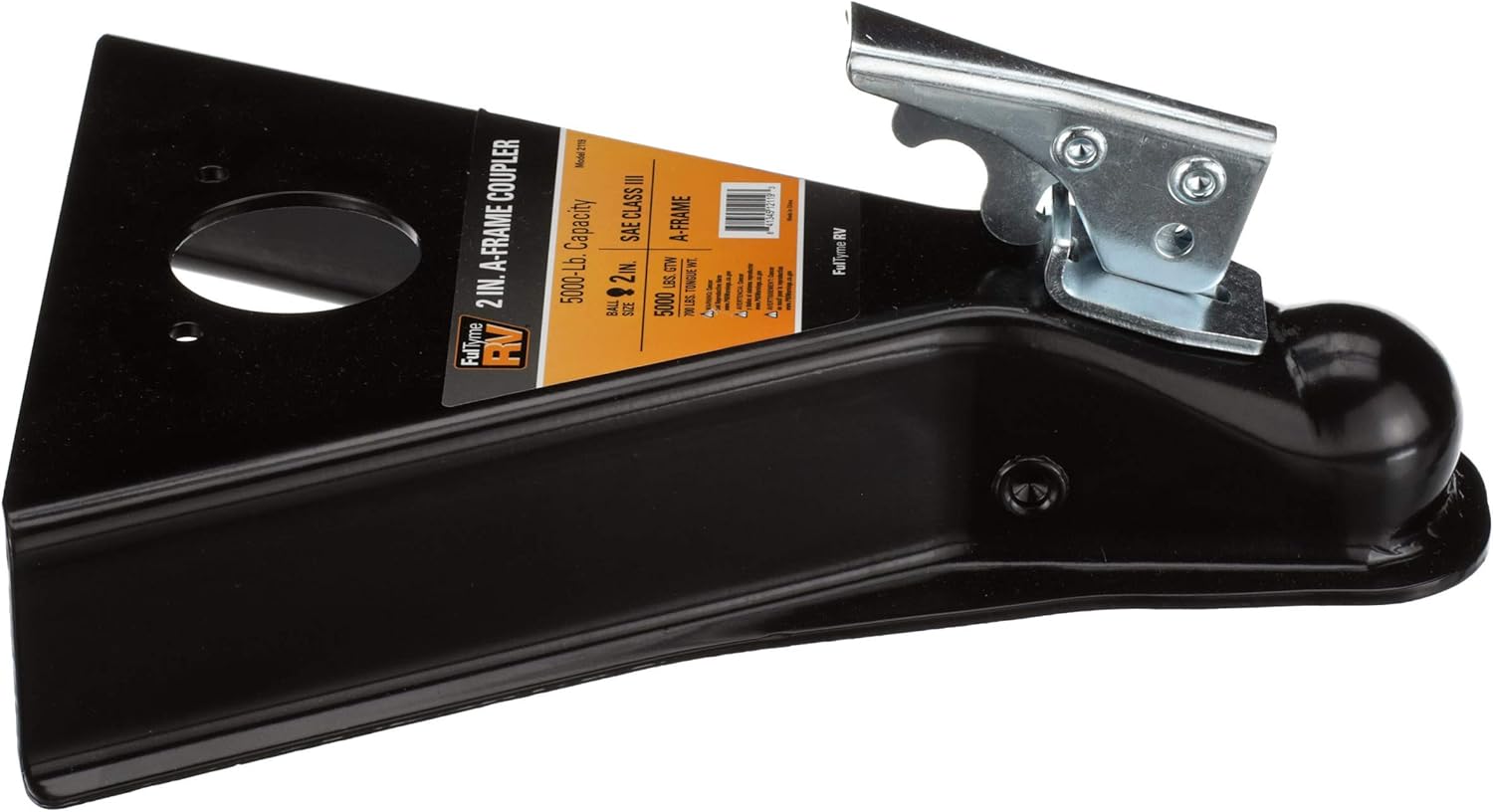 2119 A-Frame Trailer Coupler, Fits 2 In. Ball Hitch, SAE Class III, 5,000 Lb. Load Capacity