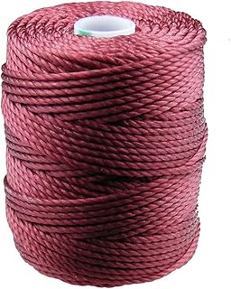 C-Lon Tex 400 Heavy Weight Bead Cord, Red - 1.0mm, 39 Yard Spool