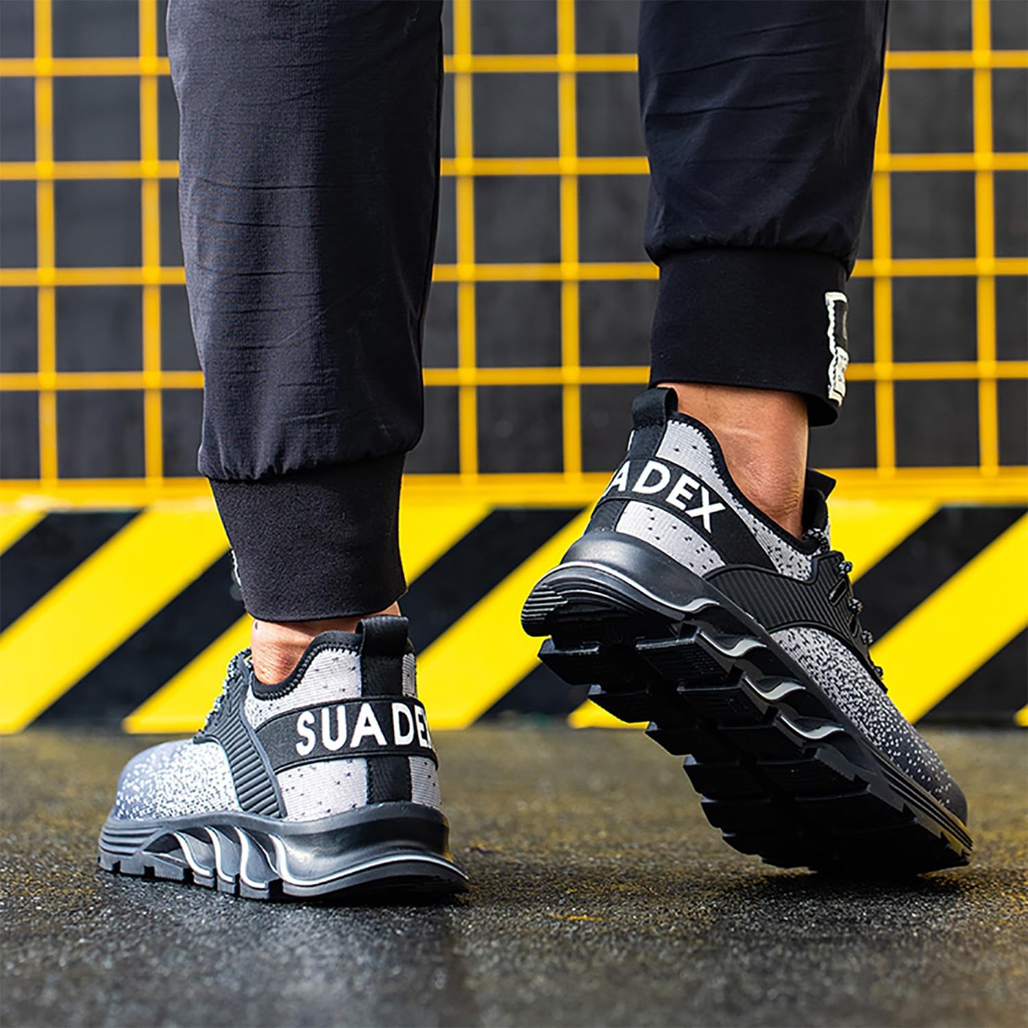 SUADEX Steel Toe Sneakers for Men Women Indestructible Work Safety Shoes Lightweight Comfortable Slip Resistant Composite Toe - Image 3