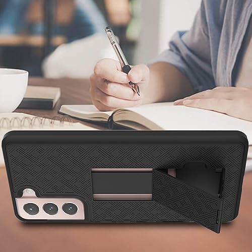 Miniatura 7 de Ailiber Funda protectora de cuerpo completo para Samsung Galaxy S21 5G, protector de pantalla para Galaxy S21, soporte giratorio con clip para