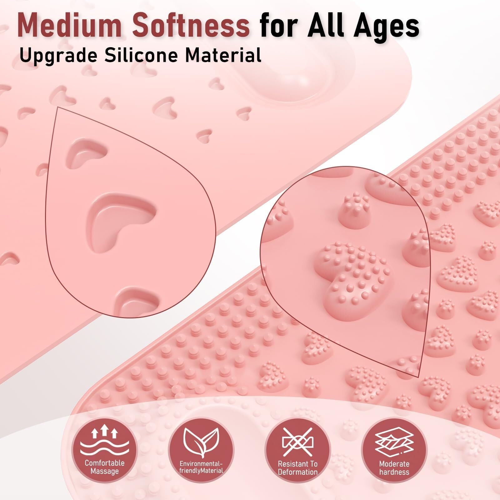 Tapis et balles de massage des pieds, acupression et réflexologie pour stimulation des points de pression des pieds, planche de massage en silicone pour fasciite plantaire, soulagement de la douleur