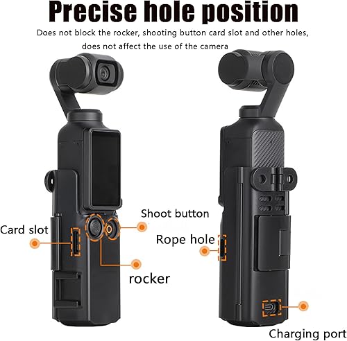 Miniatura 6 de Adaptador de extensión de cámara para DJI Osmo Pocket 3 Jaula protectora Luz de zapato frío Micrófono Soporte de montaje en trípode Soporte de