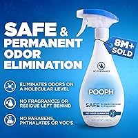 Vista 2 de Pooph Eliminador de olores para mascotas, aerosol de 32 onzas, paquete de 2 – Elimina olores a nivel molecular, perros, gatos, ambientador