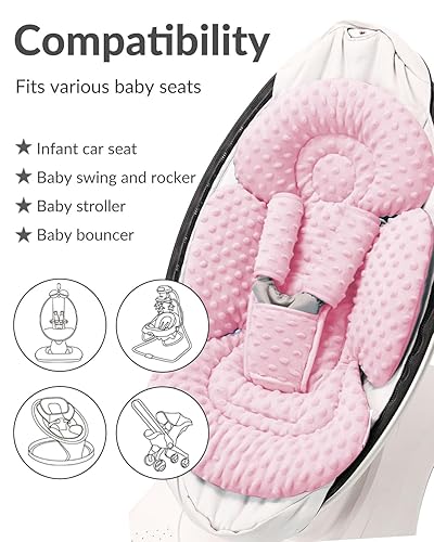 Miniatura 3 de Generic Inserto para bebé compatible con columpio Mamaroo y Graco Swing y asiento de automóvil para bebé, soporte para cabeza de bebé recién nacido,