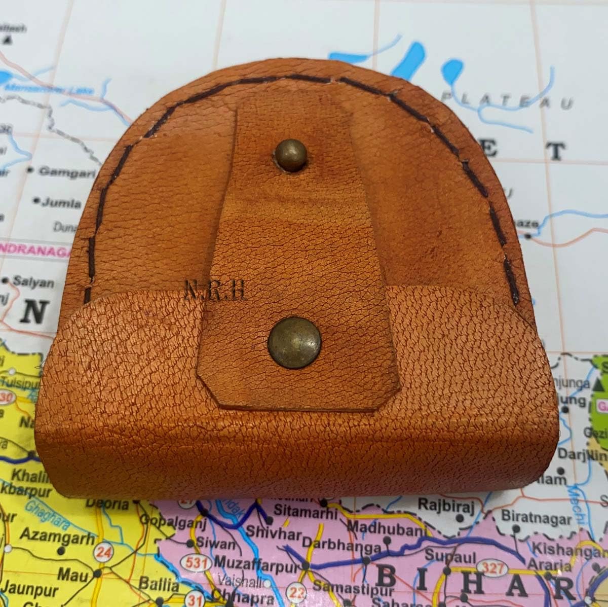 Bussola tascabile in ottone con incisione da 5,1 cm, con catena e custodia in pelle marrone, regalo per mio figlio, regalo per papà o mamma, regalo per ogni occasione