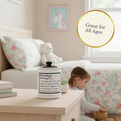 Miniatura 9 de Cottage Creek Tarro de bendiciones, caja de oración de recuerdo de bendiciones, regalos cristianos para mujeres, tarro de gratitud
