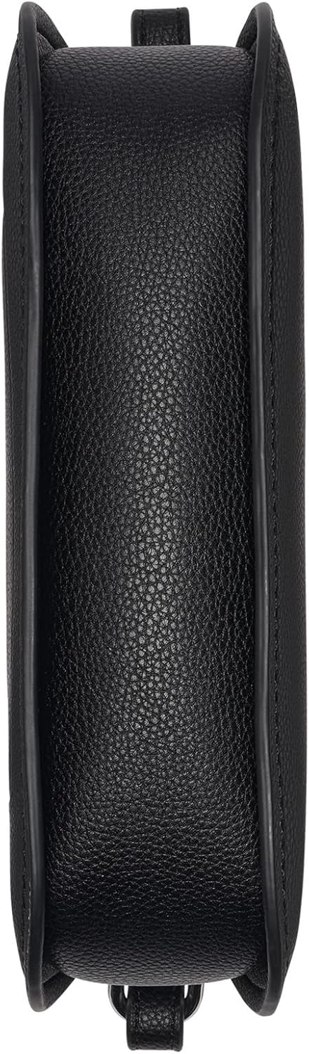 DKNY Women's Nessa Shoulder Bag, Black/Silver, One Size