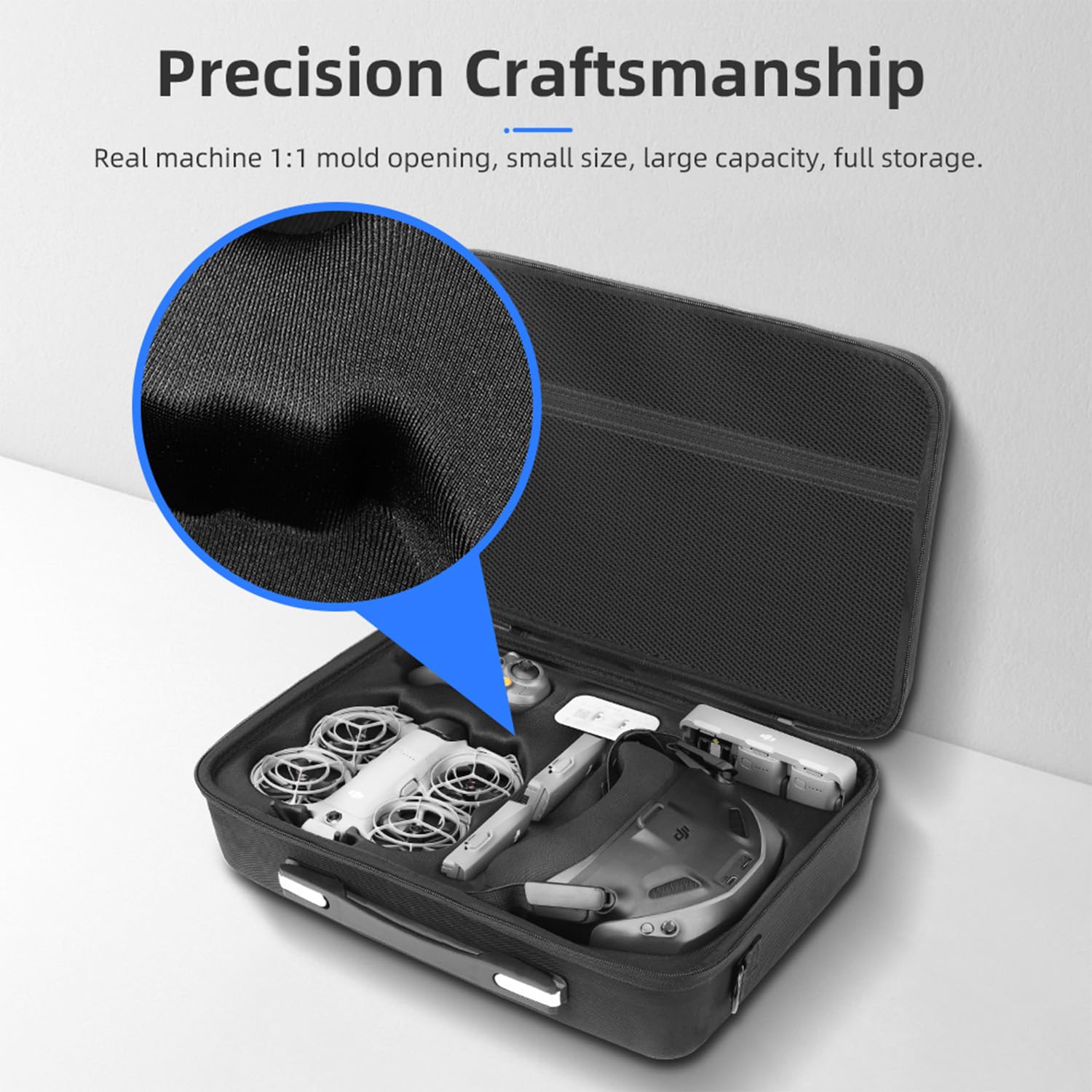Tragbare Aufbewahrungstasche für DJI Neo 2 Motion Fly More Combo, Reise-Carrying-Case aus PU, Schultertasche & Handtasche, Drohnenzubehör