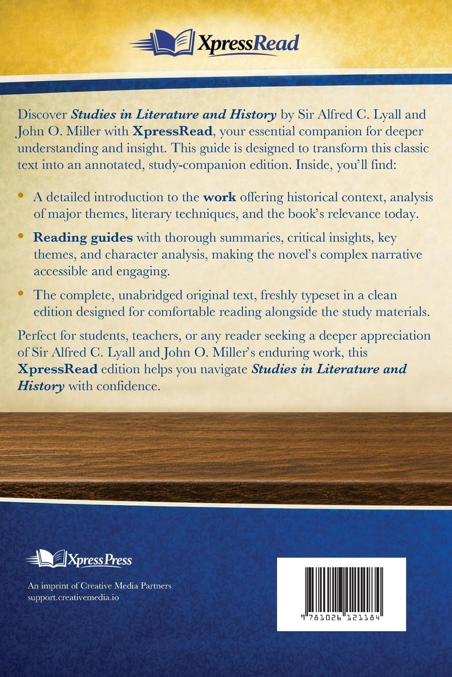 Studies in Literature and History (Cram Edition)