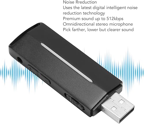 Miniatura 2 de Mini grabadora de voz para conferencias reuniones, grabadora de voz USB digital portátil, dispositivo de grabación recargable, grabadora de audio