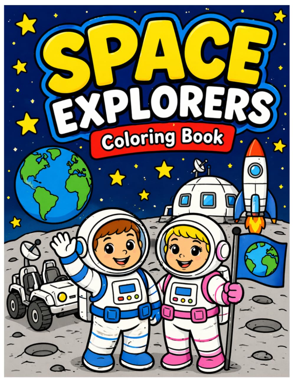 SPACE EXPLORERS Coloring Book