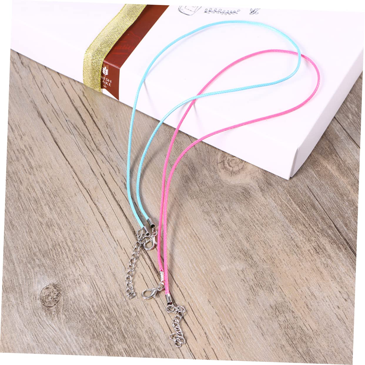 SHINEOFI 3 Set di Cordini per Collane Cordino Cerato Sfuso con Chiusura Filo per Perline da 2 Mm per Gioielli Braccialetti Artigianali E Cavigliere