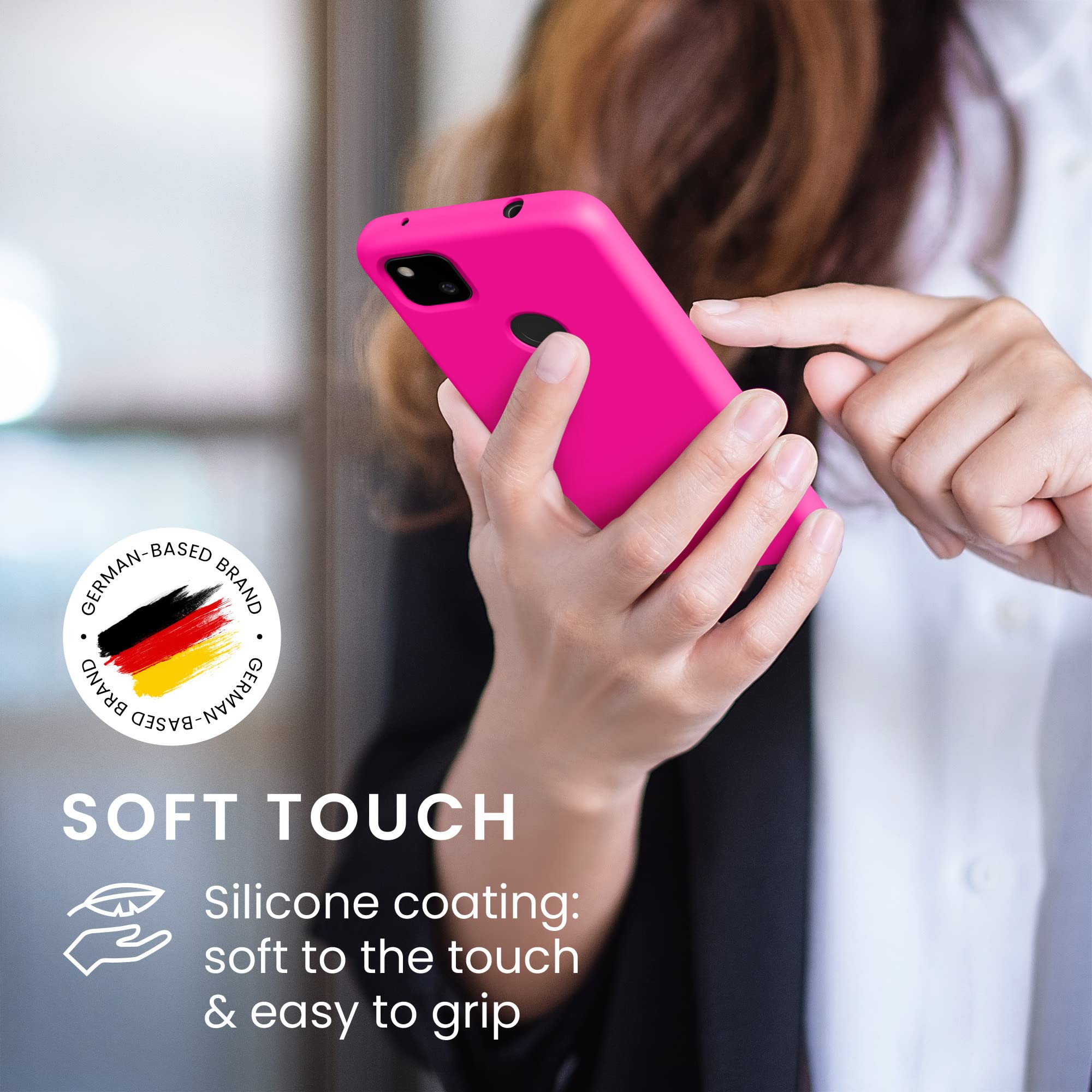 kwmobile Housse Compatible avec Google Pixel 6 Coque - Housse de téléphone Protection Souple en TPU Silicone - Rose Fluo