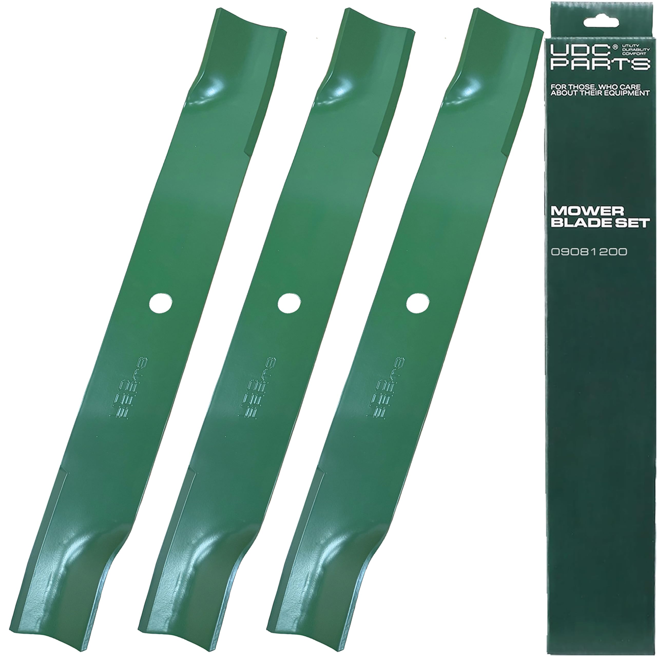 UDC Parts 09081200 High Lift Blades Replacement for Gravely 60 Inch, 3 Pack