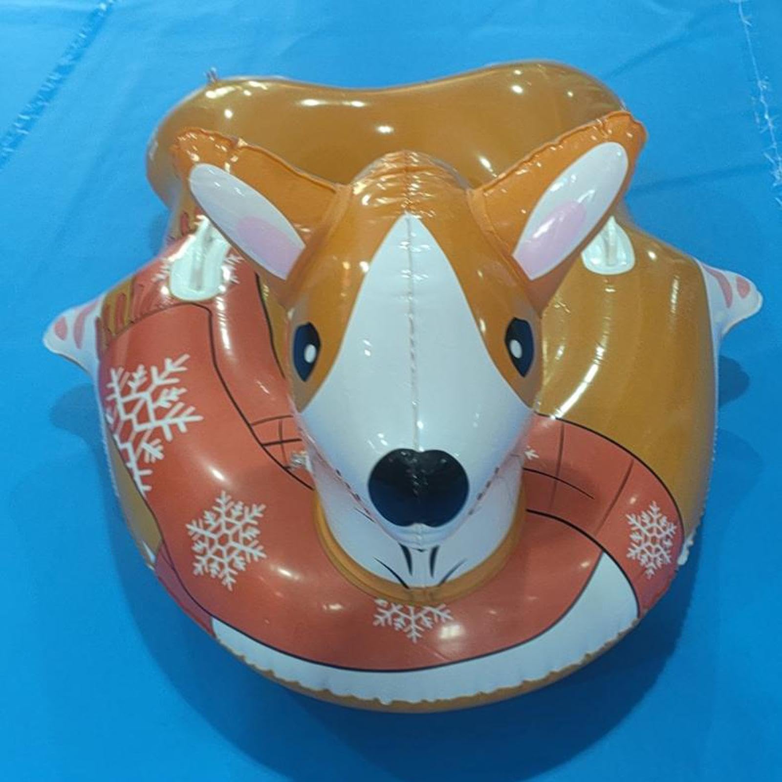 Luge Gonflable en Forme de Chiot pour Enfants et Adultes, Luge Gonflable Portable