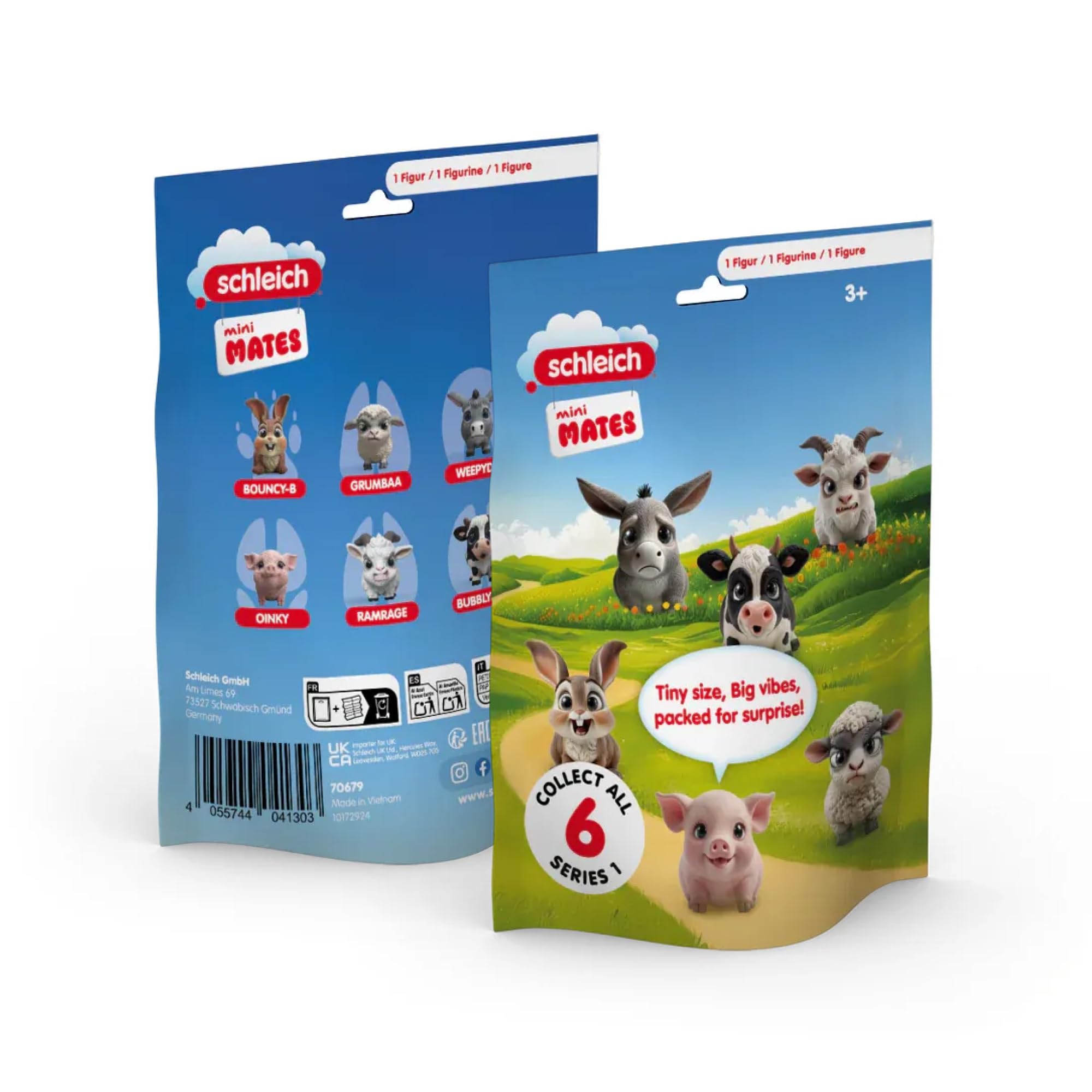 schleich | mini MATES - Serie 1 70679 | 24 pezzi | Figura da collezione | figura da collezione unica | figura dettagliata da collezione | regalo per ragazze e ragazzi
