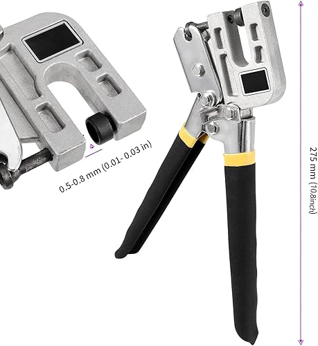 Miniatura 2 de JEUIHAU Paquete de 2 alicates para crimpadora de pernos de 10 pulgadas, herramienta de fijación de pinzas de quilla de una sola mano, para proyectos