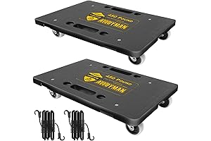 Heavy Hauling Furniture Dolly with 4 Roller Wheels and Rope