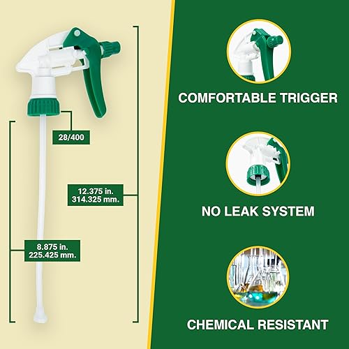 Miniatura 8 de Reemplazo de boquilla de botella de pulverización, solo tapas de botellas, disparadores de boquilla rociadora para soluciones de limpieza pesadas,
