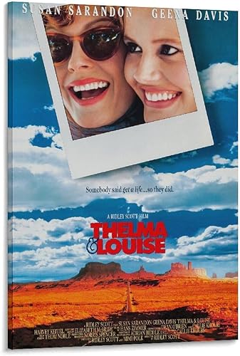 Thelma And Louise Retro Movies Posters 90s Vintage Picture Print Canvas Poster Wall Paint Art Posters Decor Modern Home Artworks 12x18inch(30x45cm)