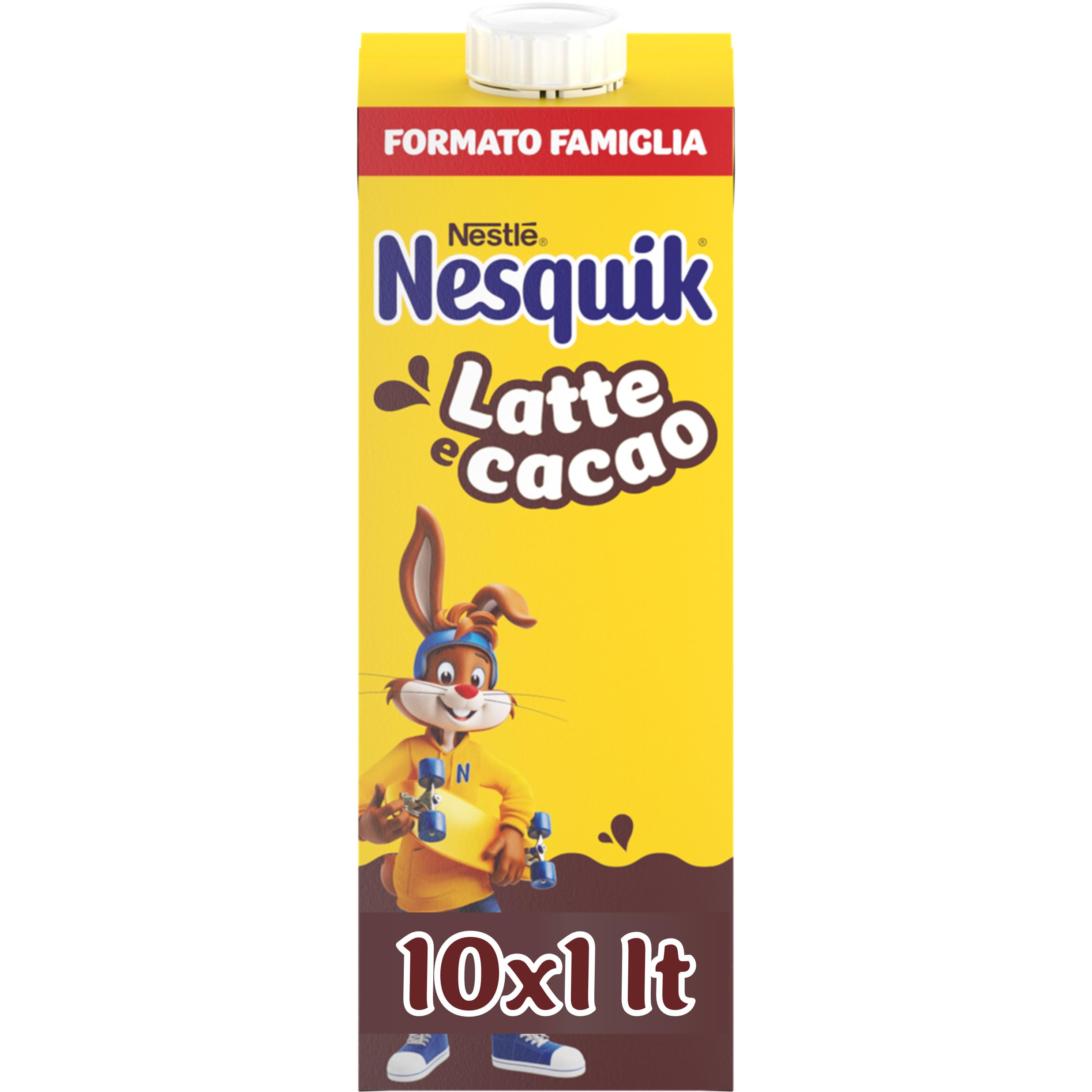 NESQUIK Pronto da Bere Latte e Cacao, 10 Brick da 1L (10L)