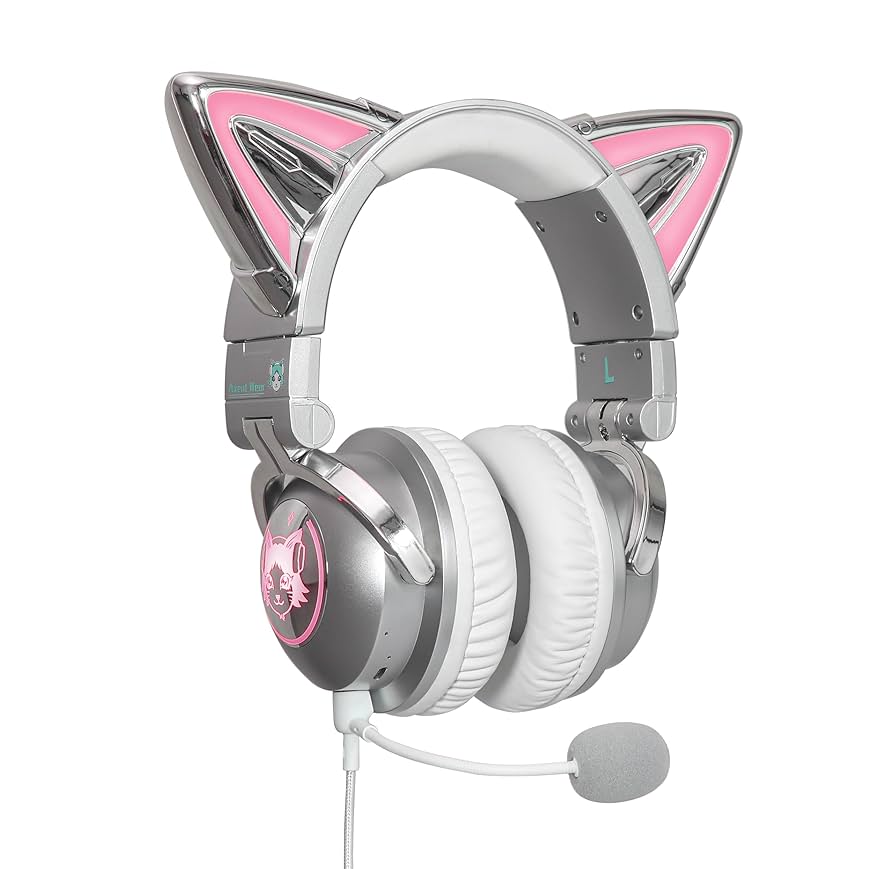 AXENT WEAR ネコ耳 ヘッドフォン Cat Ear Headphones Amazon.com: Axent Wear New Edition Wireless Cat Ear
