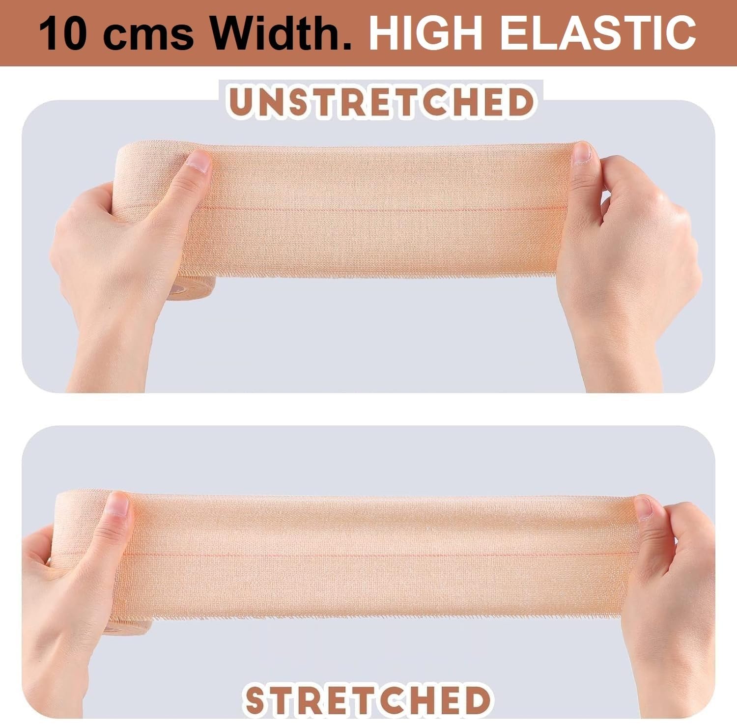ESSITY LEUKOBAND ELASTIC ADHESIVE BANDAGE 10cm x 4/6mt (Pack of 1) — Amazon image 6