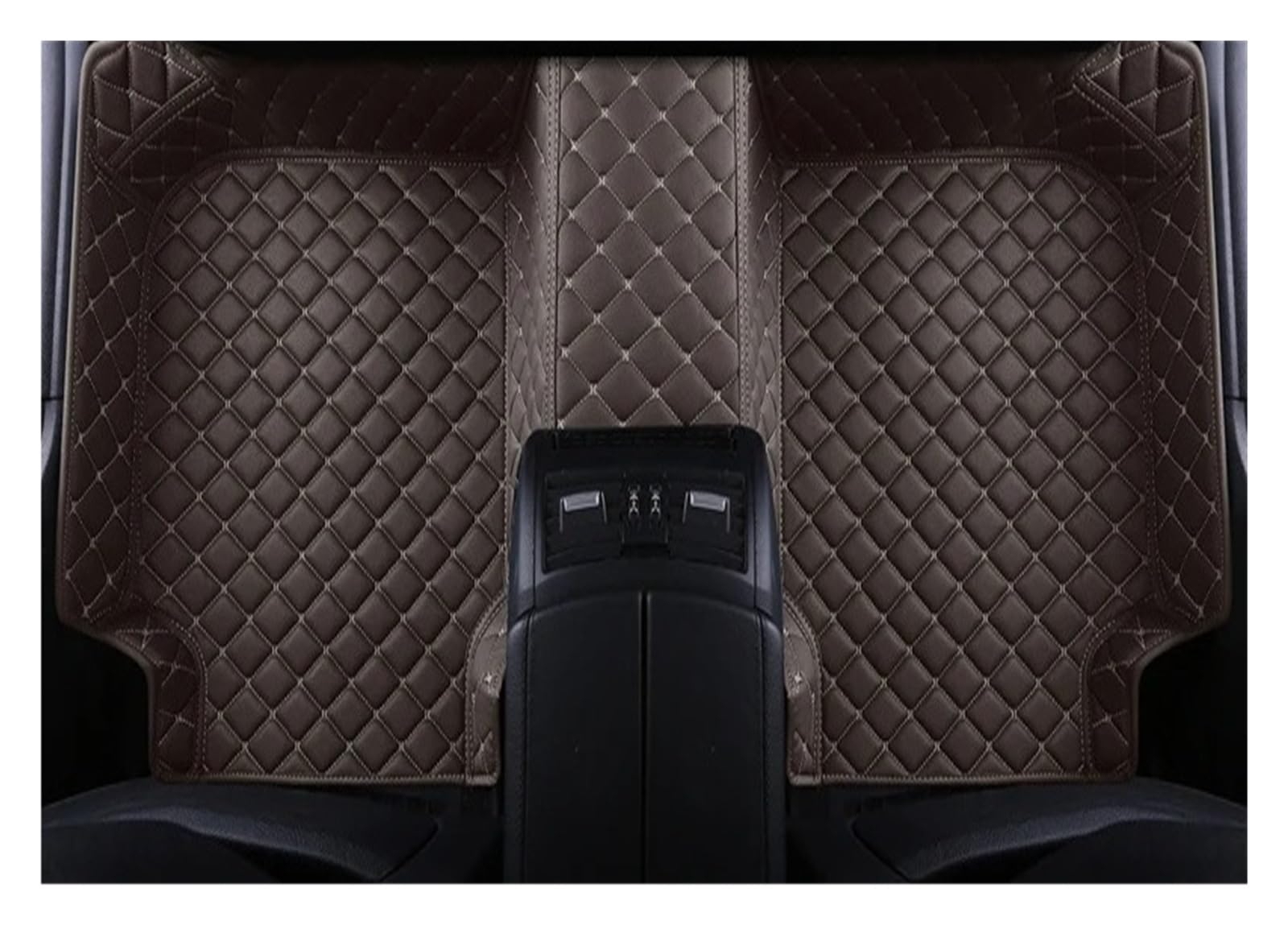 Tapis Sol Intérieur Voiture en Cuir Imperméable, pour Ford pour F150 4 Portes 2011 2012 2013 2014 2015 2016 2017 2018 2021 Tapis de Voiture(3 pc Coffee)