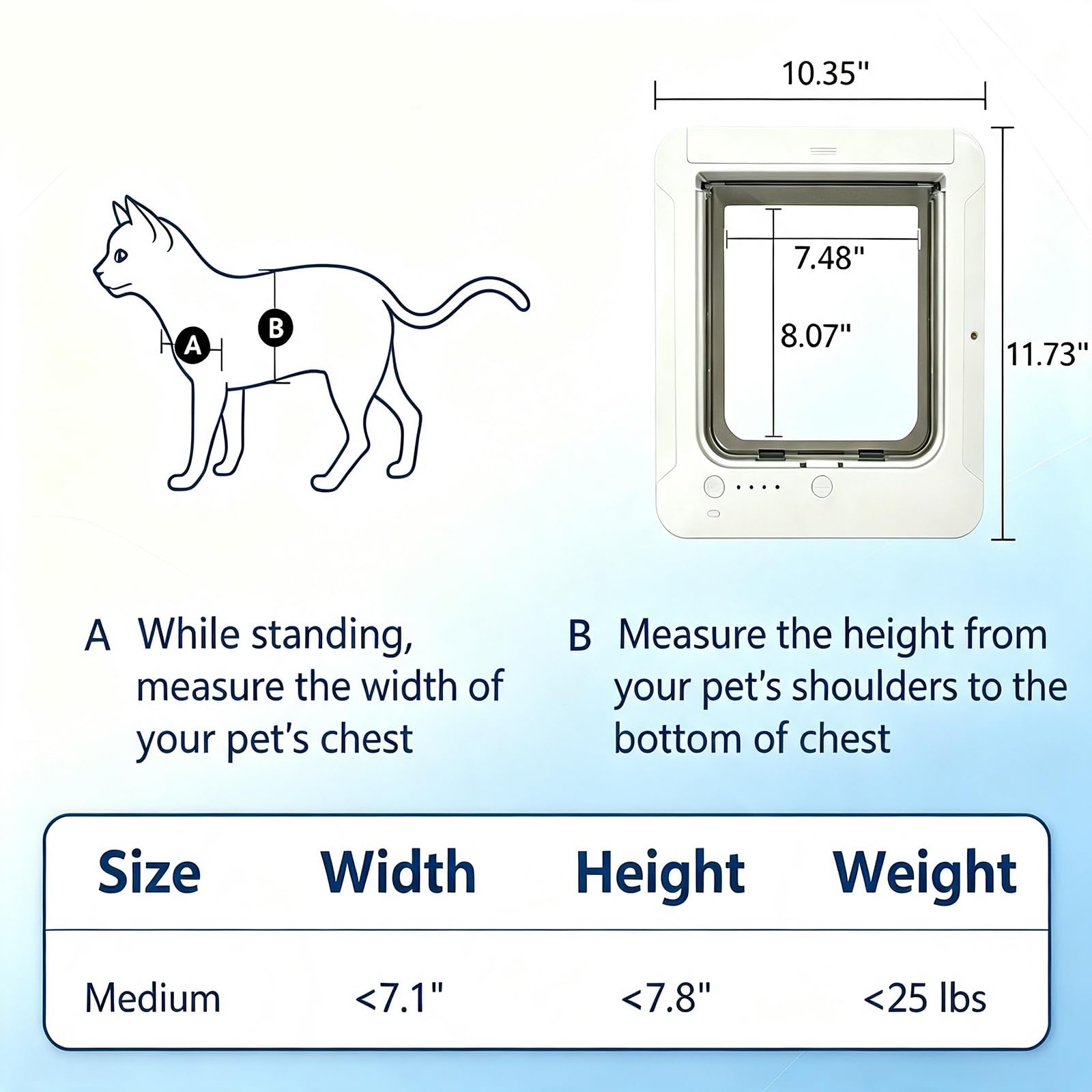 Puerta para Gatos con Microchip Selectiva | Solo sus gatos permitidos. 4 collares sensores + 1 control remoto para varios gatos(Brown,4 chips)
