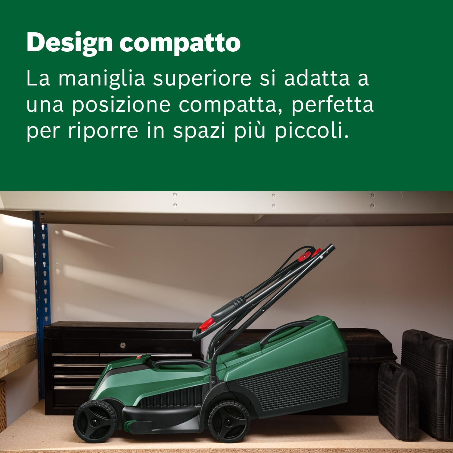 Bosch Tagliaerba/Tosaerba a batteria EasyMower 18V-32-200 (1 batteria da 4,0 Ah, 18 Volt System, Larghezza di taglio: 32 cm, in confezione di cartone)